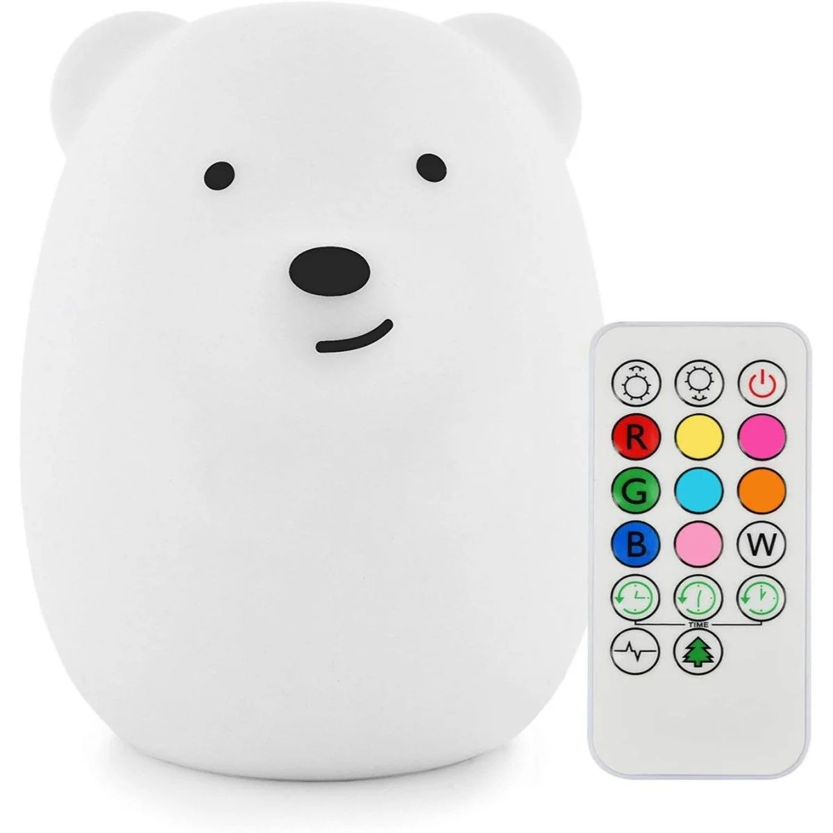COFI 1453 LED Nachtlicht Kinder Bär mit Fernbedienung