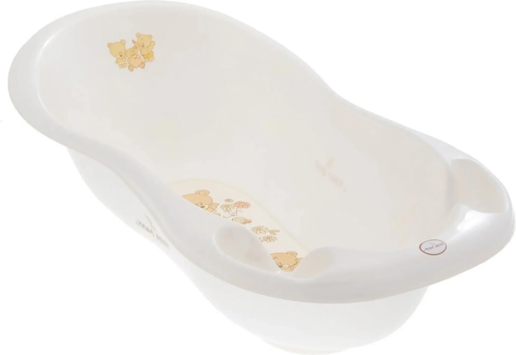 Tega anatomische Babybadewanne 102 cm weiß Teddybär
