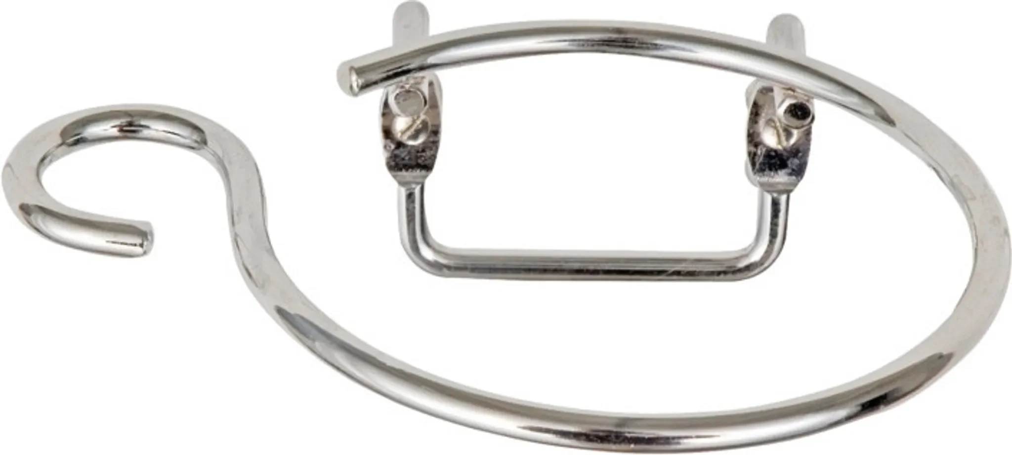 Haartrocknerhalter Wandmontage – Satiniertes Chrom, Modell „Milano“